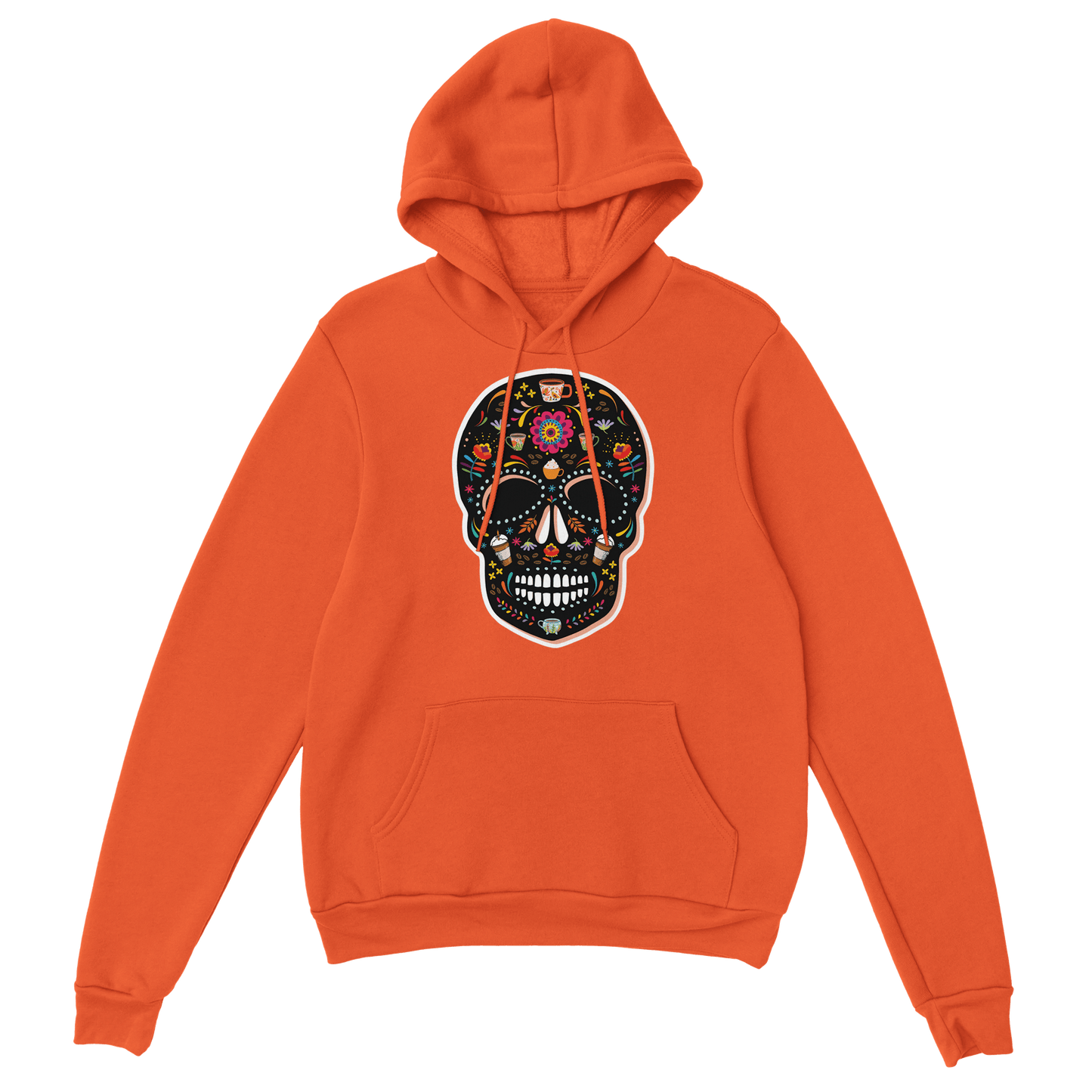 Good Bean Gifts "Caffeinated Sugar Skull" Unisex Pullover Hoodie | Gildan® 18500