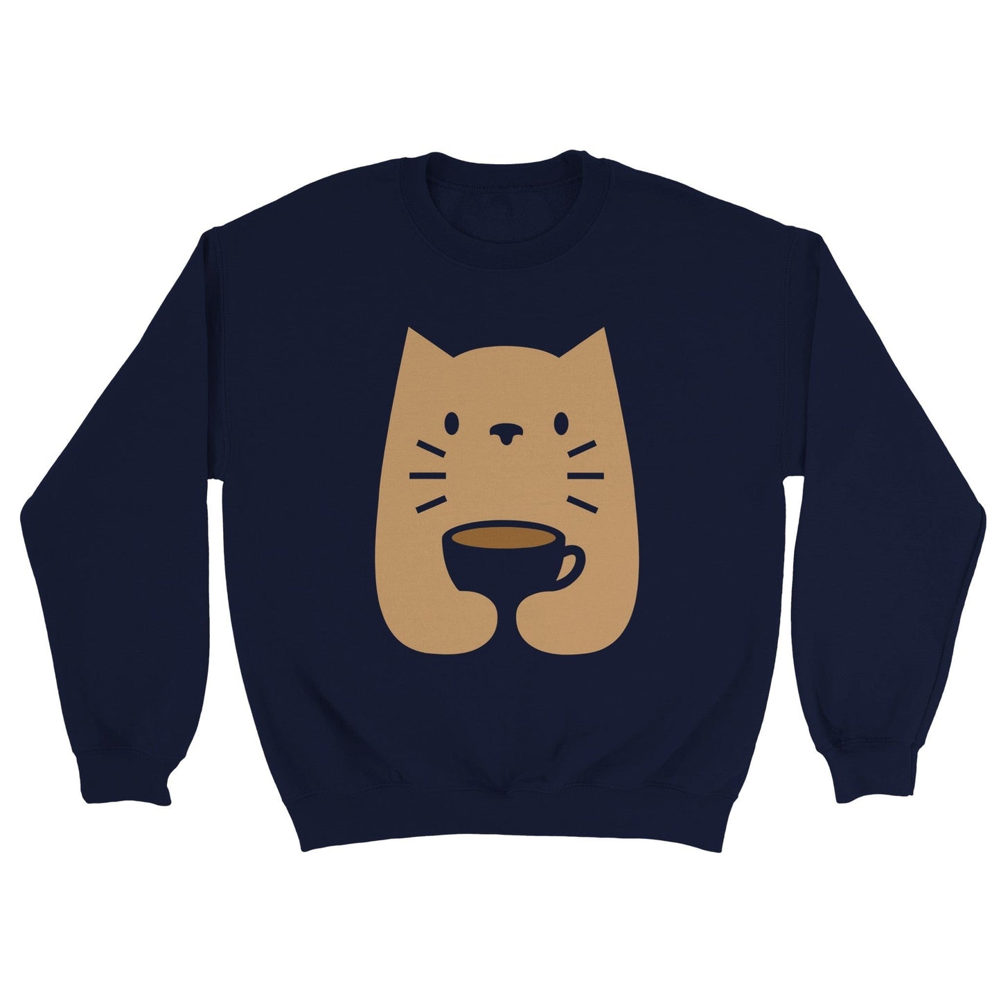 Good Bean Gifts Cats and Coffee? - Classic Unisex Crewneck Sweatshirt Navy / S