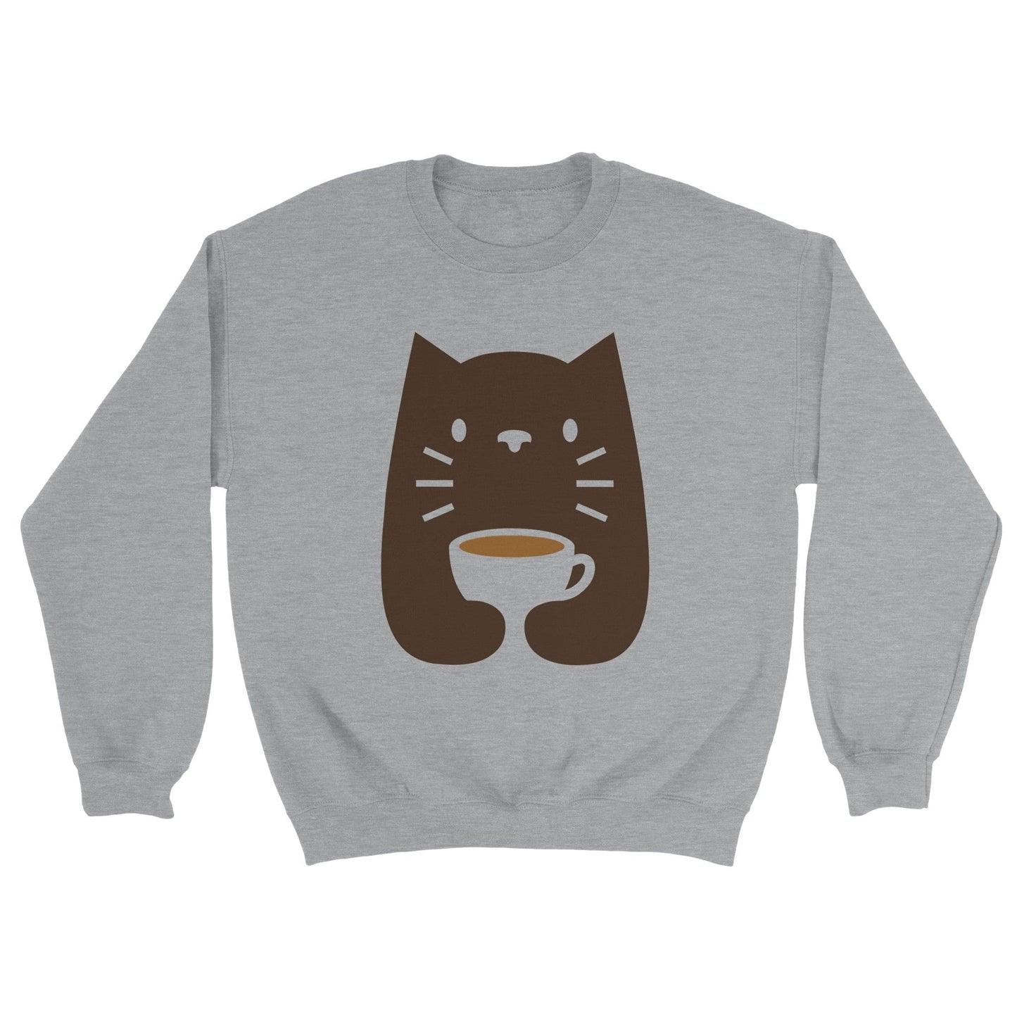 Good Bean Gifts Cats and Coffee? - Classic Unisex Crewneck Sweatshirt Sports Grey / S