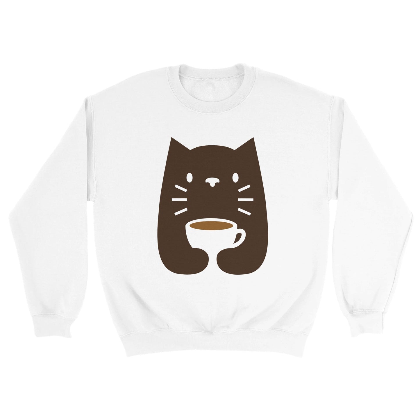 Good Bean Gifts Cats and Coffee? - Classic Unisex Crewneck Sweatshirt White / S