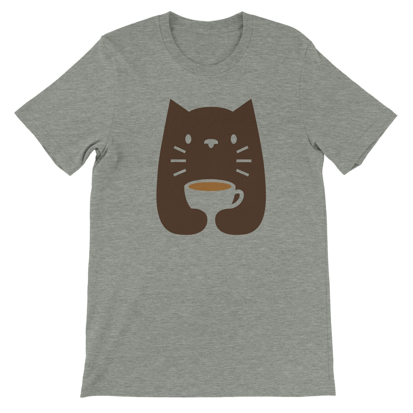 Good Bean Gifts Cats and Coffee? Unisex Crewneck T-shirt Athletic Heather / S