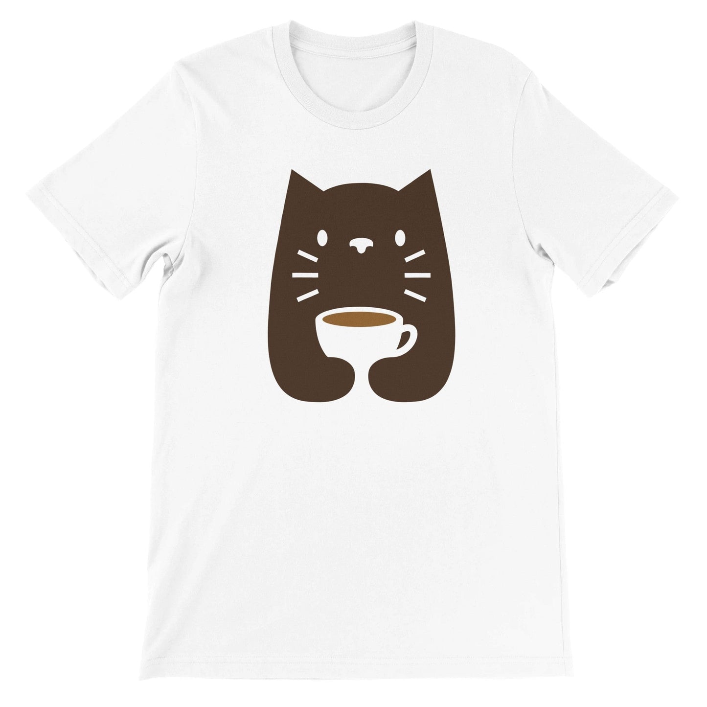 Good Bean Gifts Cats and Coffee? Unisex Crewneck T-shirt White / M