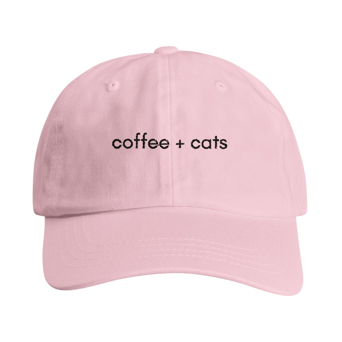 Good Bean Gifts "Coffee + Cats" Embroidered Dad Cap – Perfect Hat for Cat Lovers and Coffee Enthusiasts