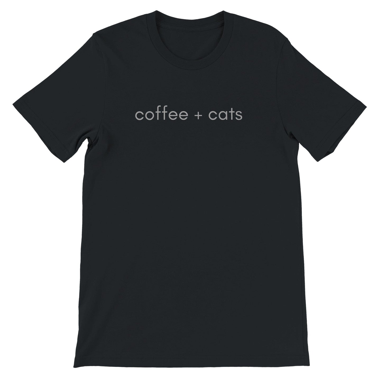 Good Bean Gifts Coffee + Cats T-Shirt – Purr-fect for Cat Lovers and Coffee Enthusiasts