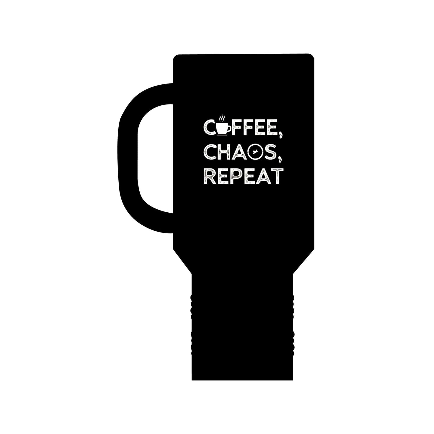 Good Bean Gifts "Coffee, Chaos, Repeat" Insulated Travel Mug, 40oz