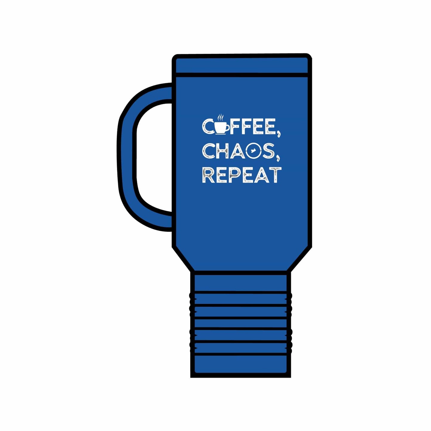 Good Bean Gifts "Coffee, Chaos, Repeat" Insulated Travel Mug, 40oz