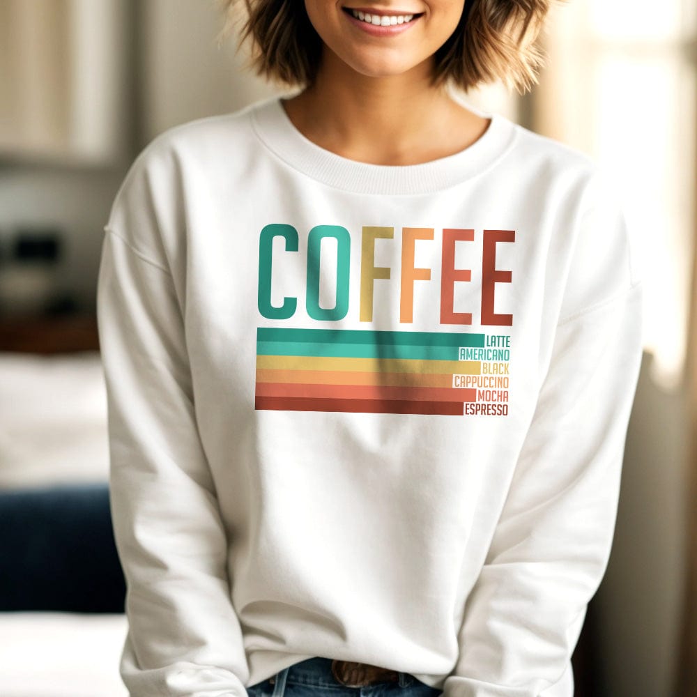 Good Bean Gifts "Coffee Connoisseur" - Unisex Crewneck Sweatshirt White / S