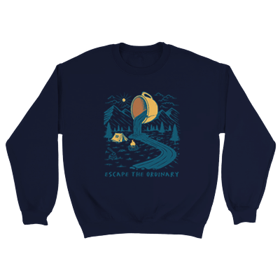 Good Bean Gifts Coffee, Escape the Ordinary - Unisex Crewneck Sweatshirt Navy / S