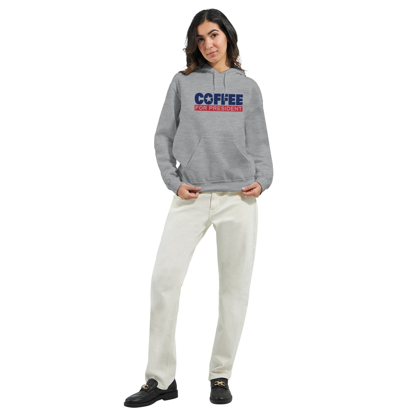 Good Bean Gifts "Coffee For President" -Classic Unisex Pullover Hoodie