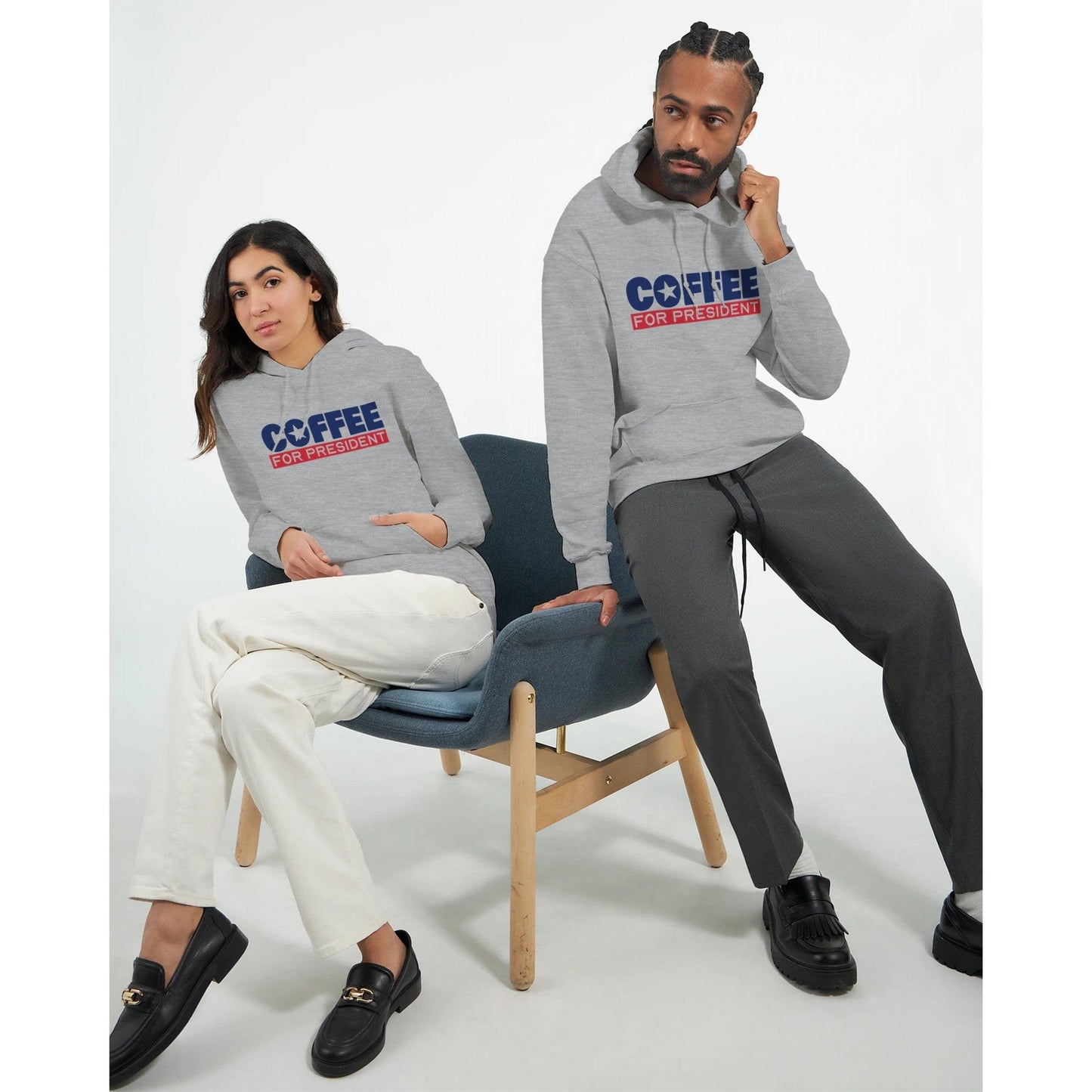 Good Bean Gifts "Coffee For President" -Classic Unisex Pullover Hoodie