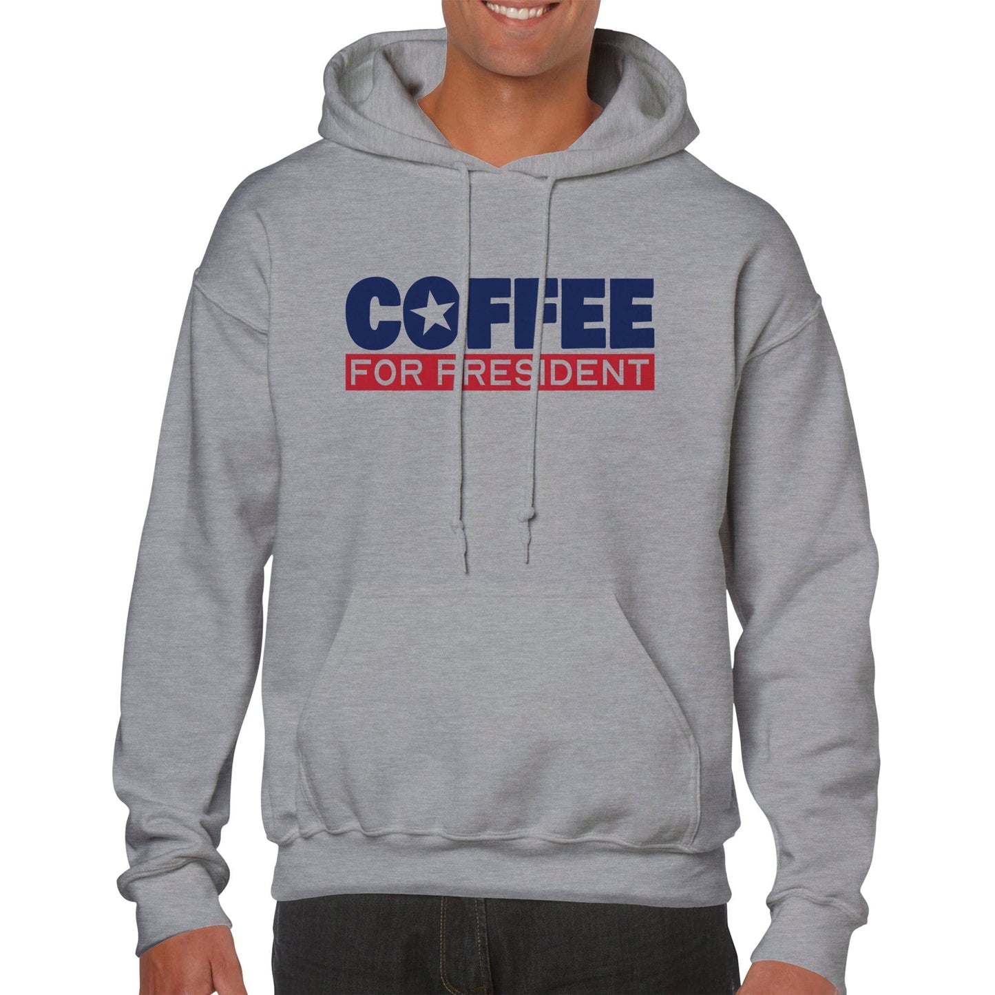 Good Bean Gifts "Coffee For President" -Classic Unisex Pullover Hoodie