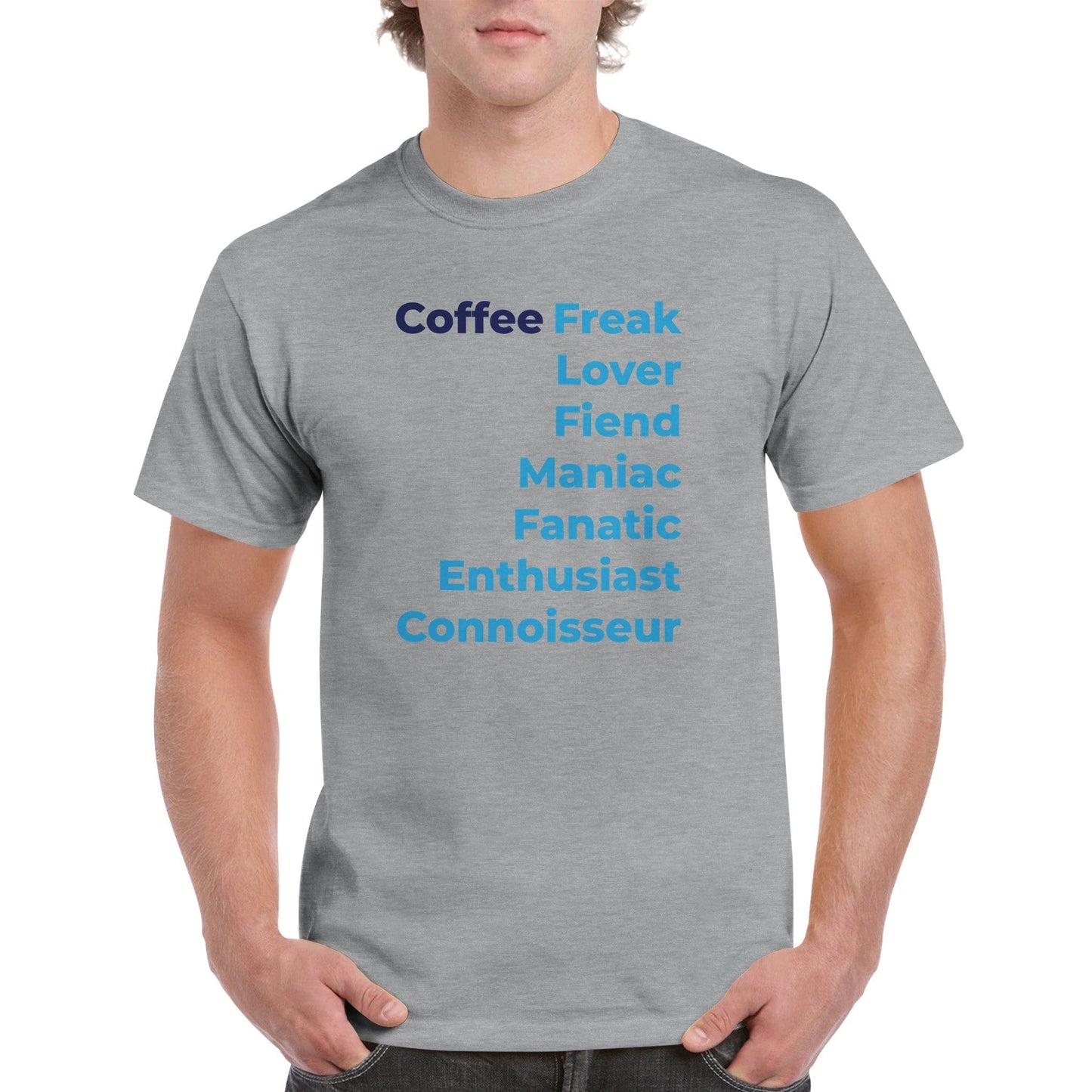Good Bean Gifts Coffee Freak - Unisex Crewneck T-shirt Sports Grey / S