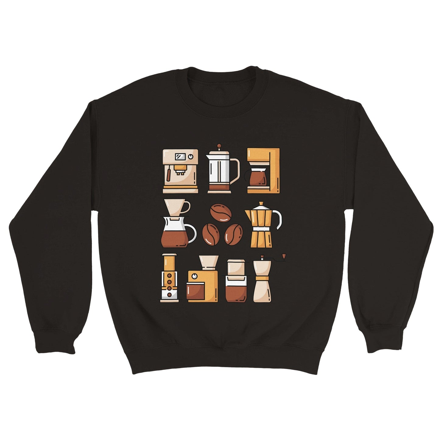 Good Bean Gifts "Coffee Gear" - Classic Unisex Crewneck Sweatshirt Black / S