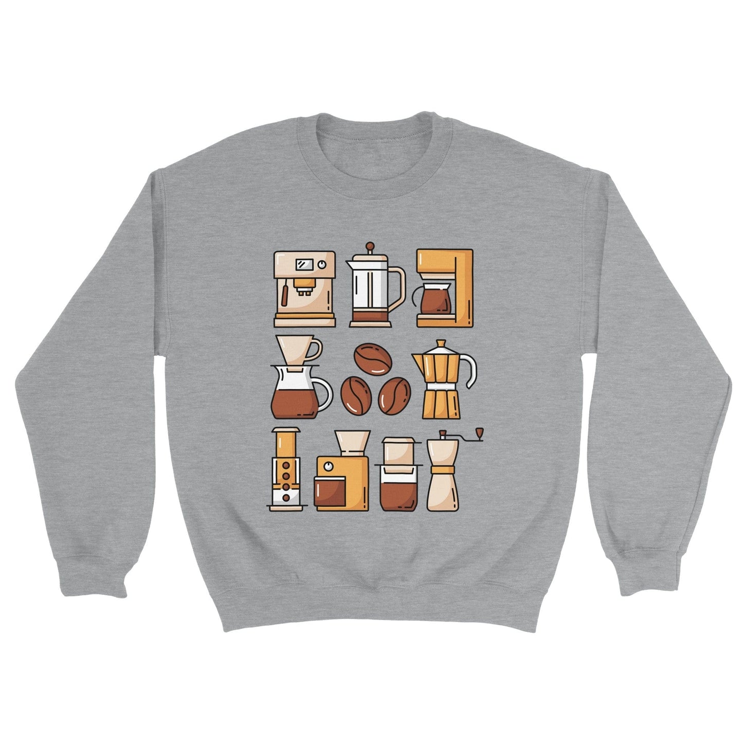 Good Bean Gifts "Coffee Gear" - Classic Unisex Crewneck Sweatshirt Sports Grey / S