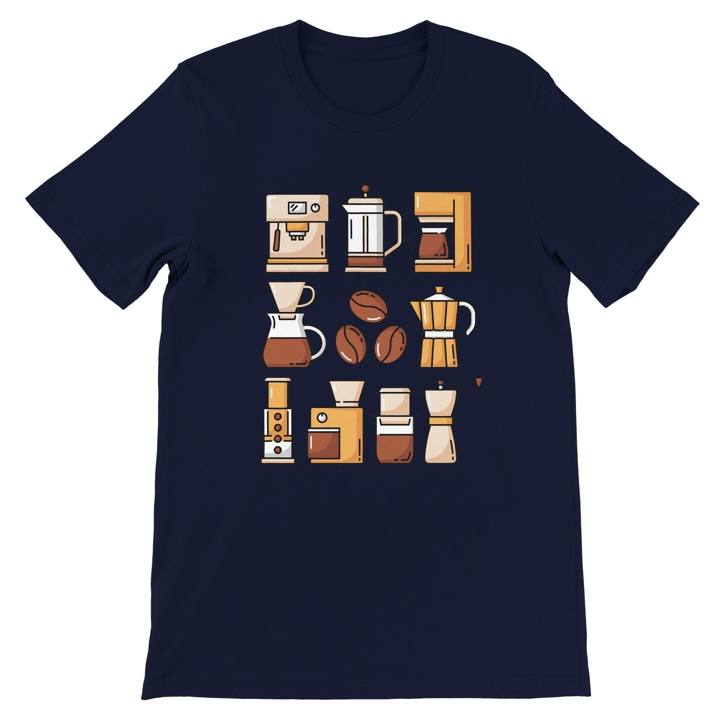 Good Bean Gifts Coffee Gear - Crewneck T-shirt Navy / S