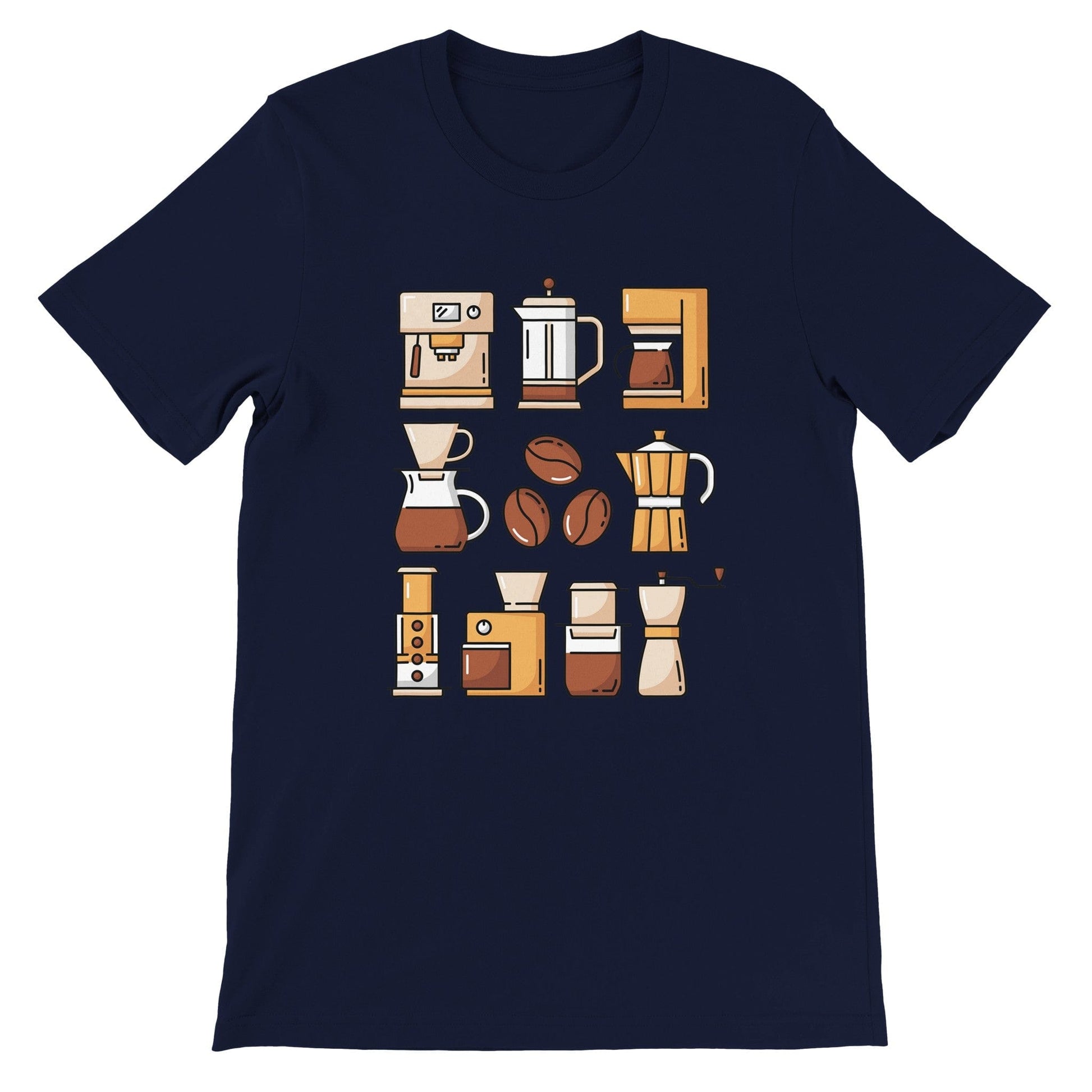 Good Bean Gifts Coffee Gear -  Crewneck T-shirt Navy / S