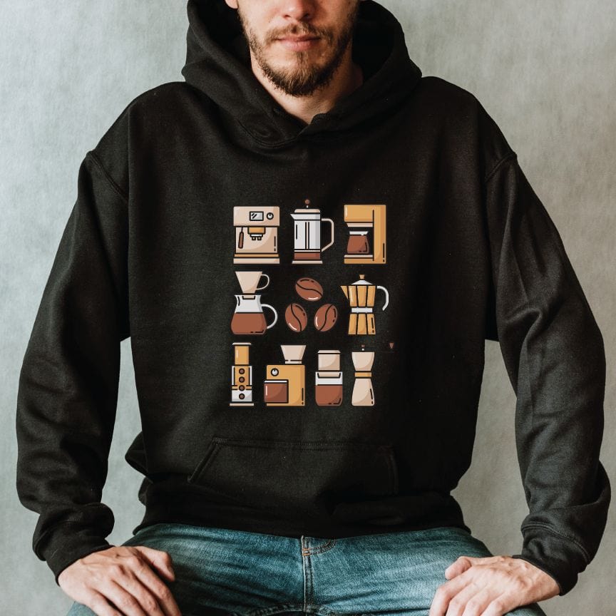 Good Bean Gifts Coffee Gear - Unisex Pullover Hoodie Black / S