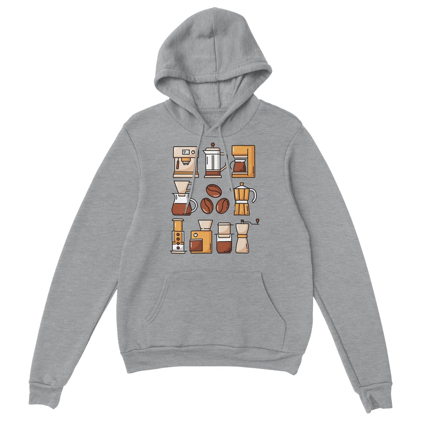 Good Bean Gifts Coffee Gear - Unisex Pullover Hoodie Sports Grey / S