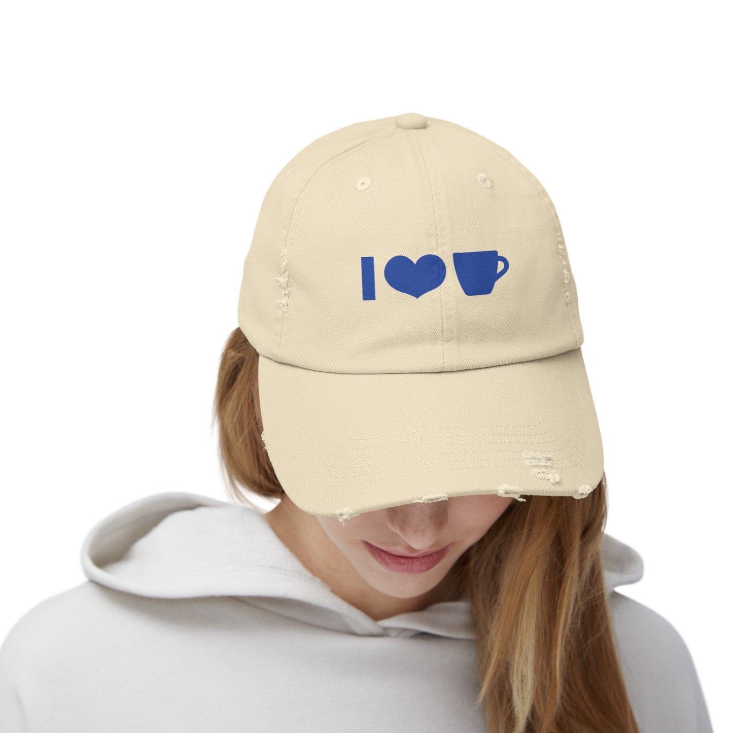 Good Bean Gifts Coffee Icon Unisex Distressed Cap