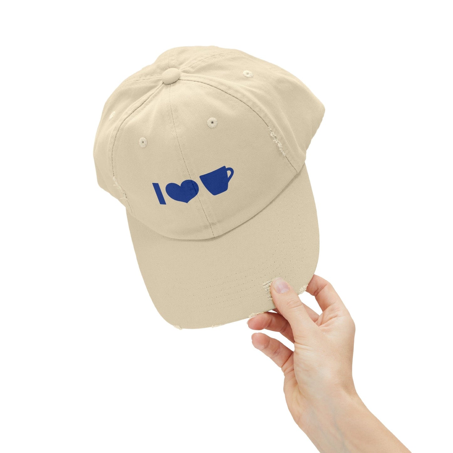Good Bean Gifts Coffee Icon Unisex Distressed Cap