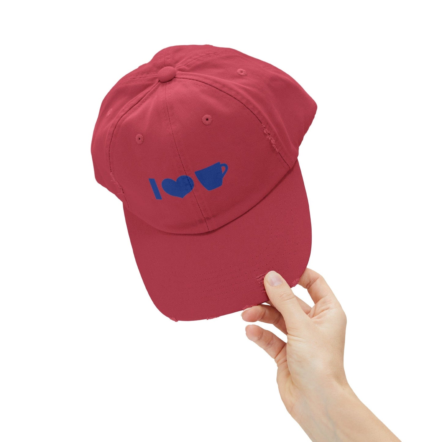 Good Bean Gifts Coffee Icon Unisex Distressed Cap