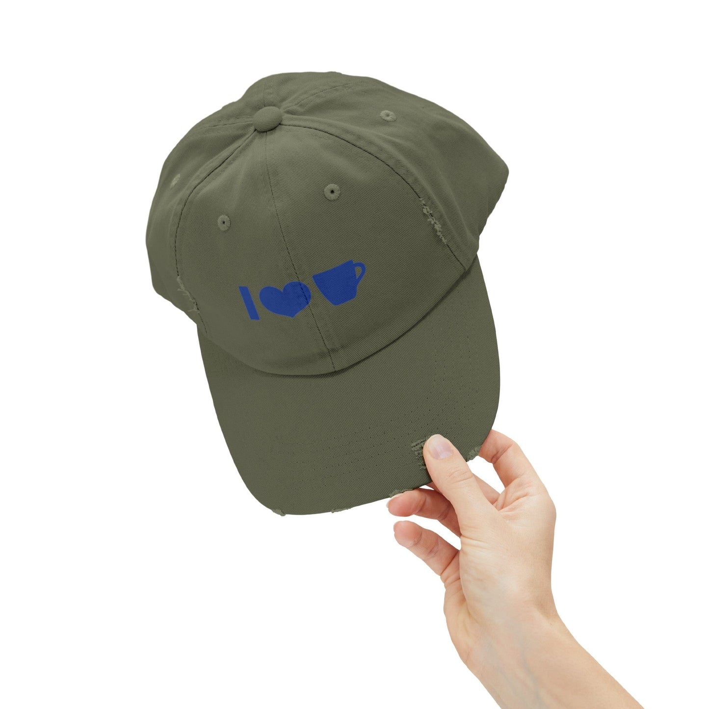 Good Bean Gifts Coffee Icon Unisex Distressed Cap