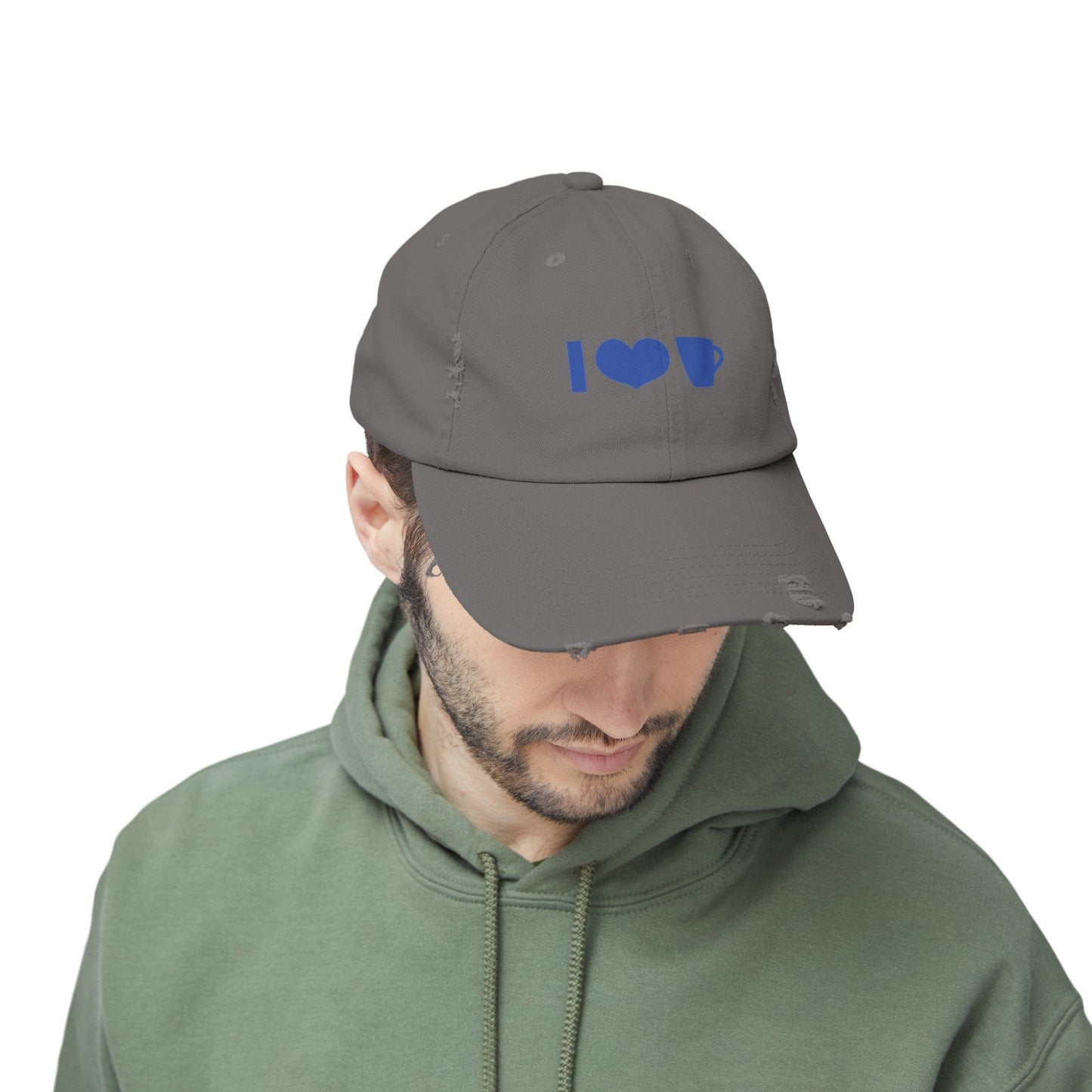 Good Bean Gifts Coffee Icon Unisex Distressed Cap Nickel / One size