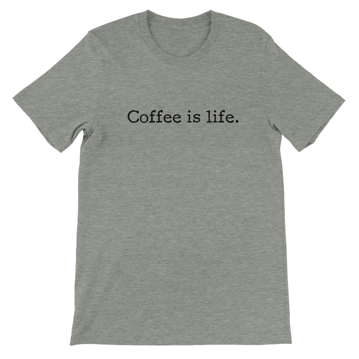 Good Bean Gifts Coffee is Life - Unisex Crewneck T-shirt Athletic Heather / S