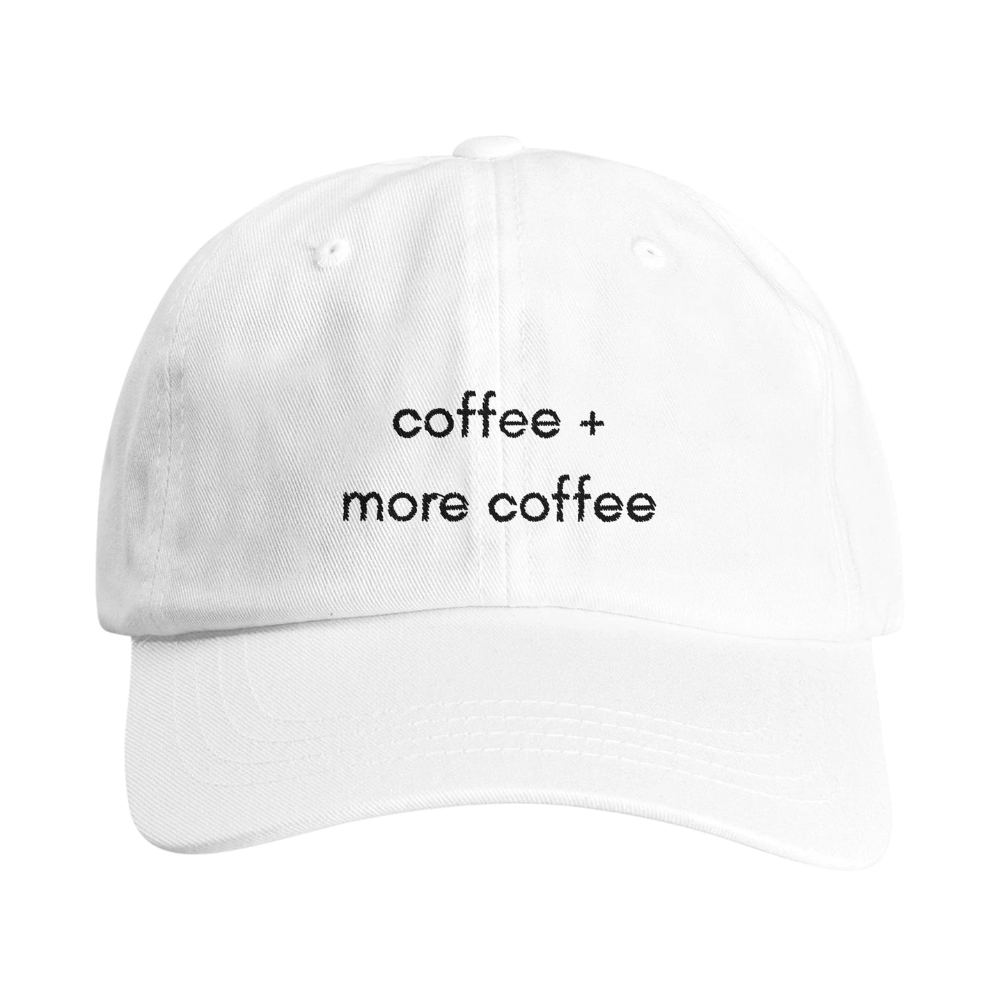 Good Bean Gifts 'Coffee + More Coffee' Dad Cap for Fun Enthusiasts - Coffee Lovers Hat -