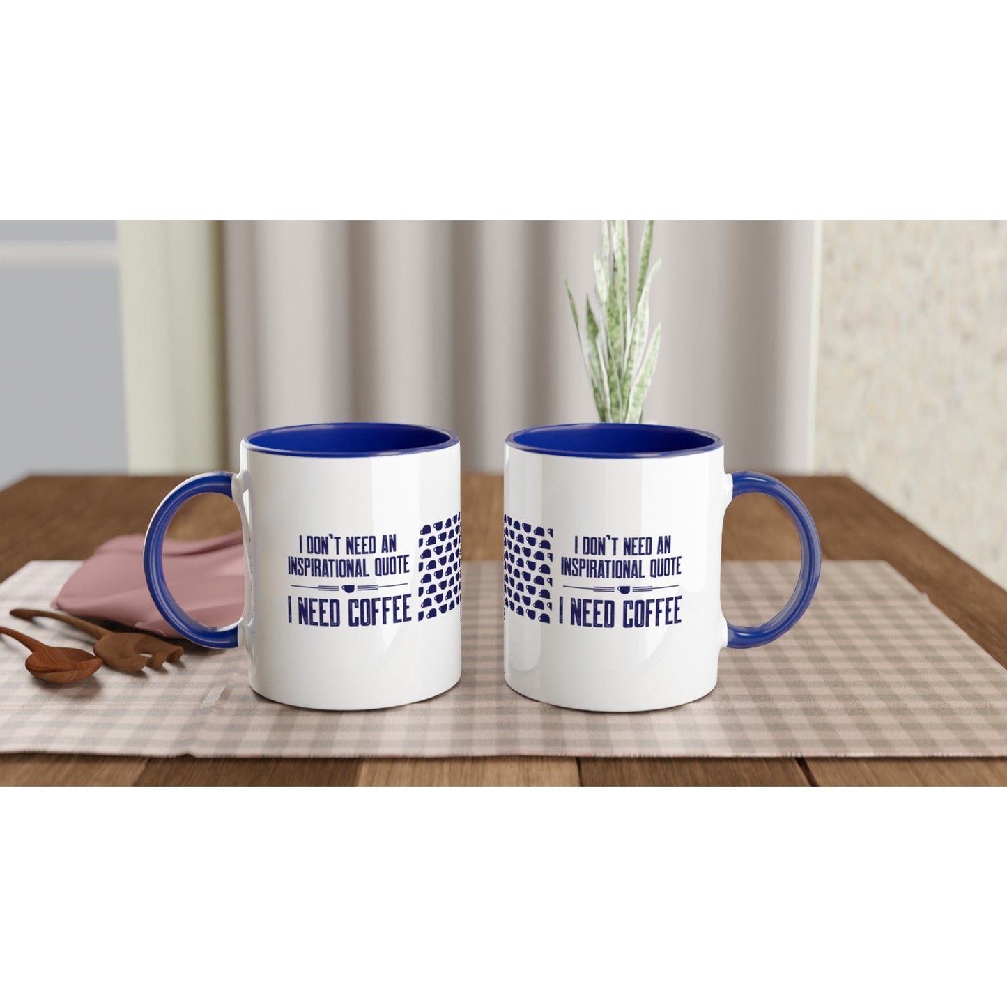 Good Bean Gifts "Coffee Not Quotes" (Coffee Bean accent) White 11oz