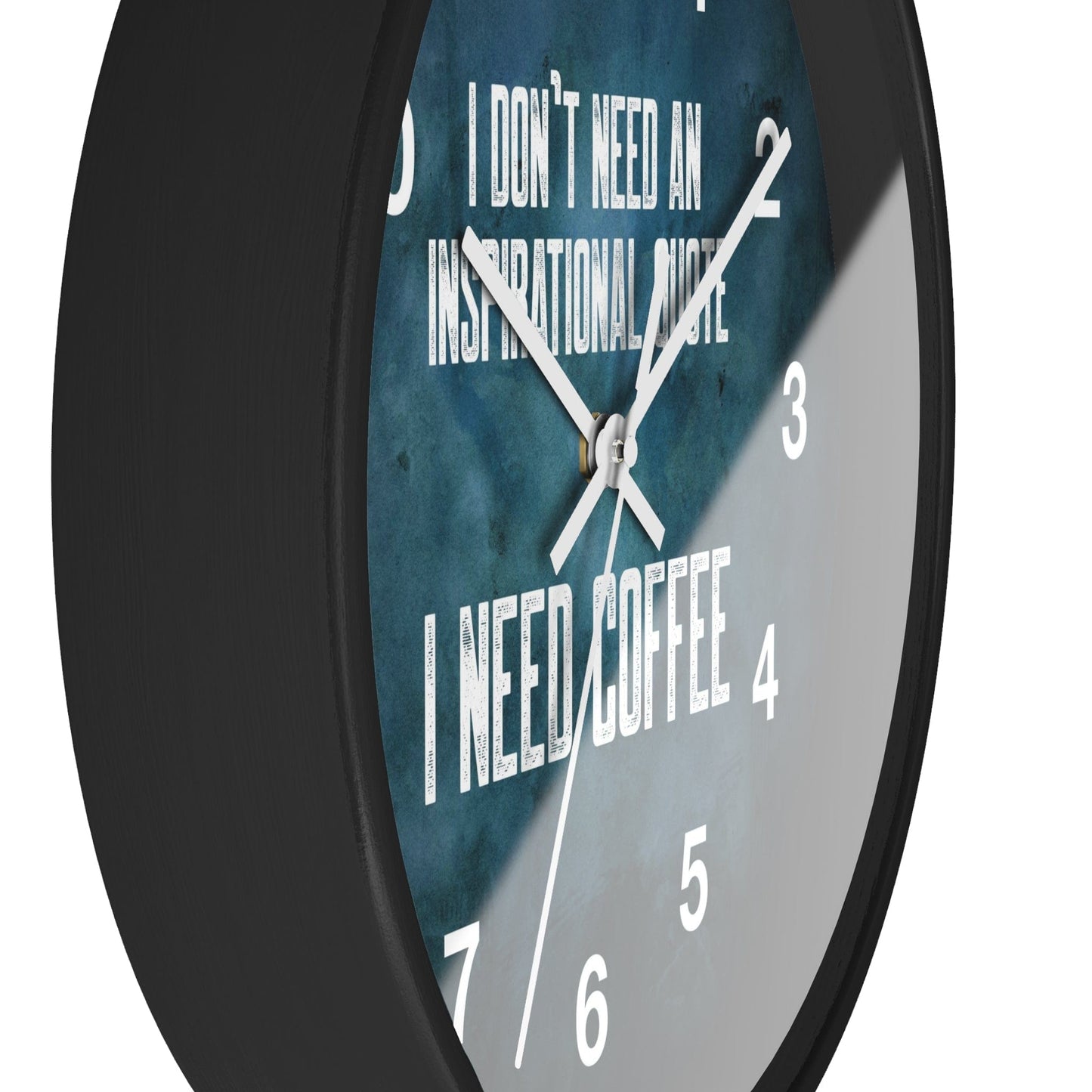 Good Bean Gifts "Coffee not Quotes" Coffee Wall Clock