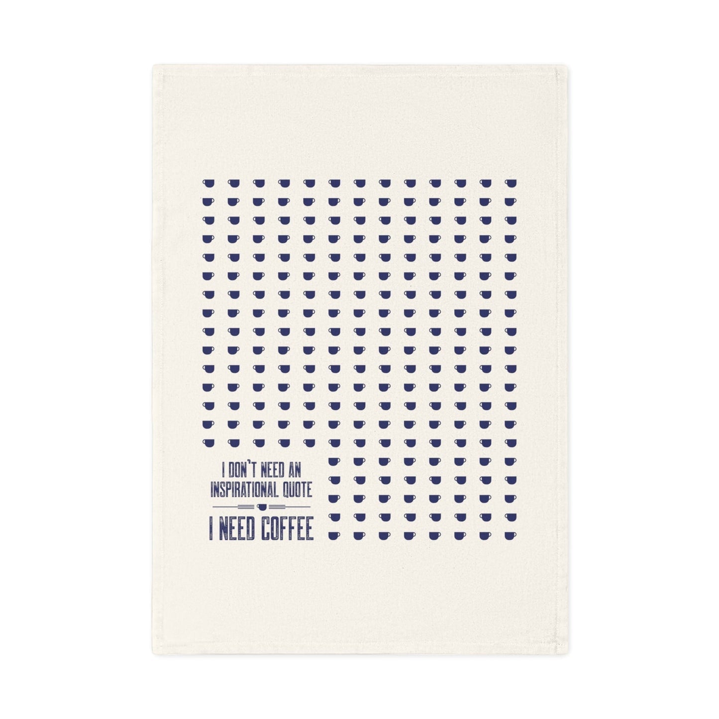 Good Bean Gifts "Coffee not Quotes" Cotton Tea Towel One Size / Natural