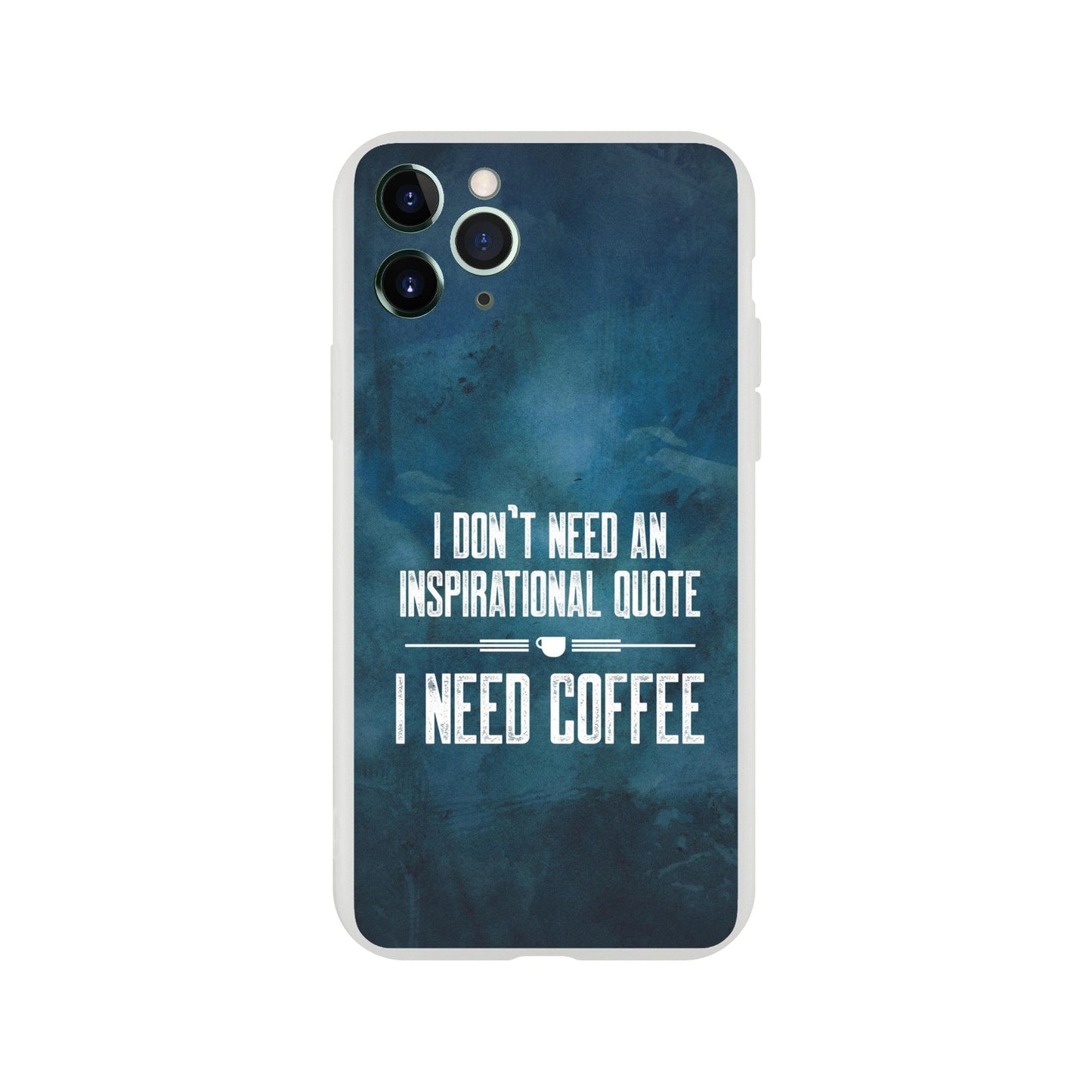 Good Bean Gifts "Coffee not Quotes" Flexi Cell Phone Case iPhone 11 Pro