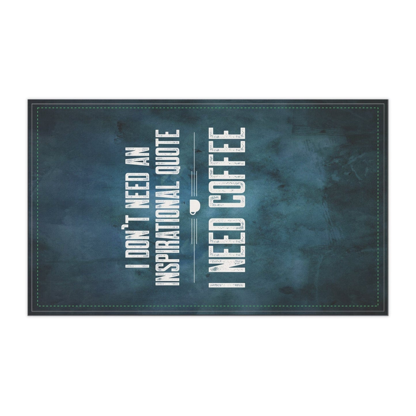 Good Bean Gifts "Coffee not Quotes:" Kitchen Towel Cotton Twill / 18" × 30"