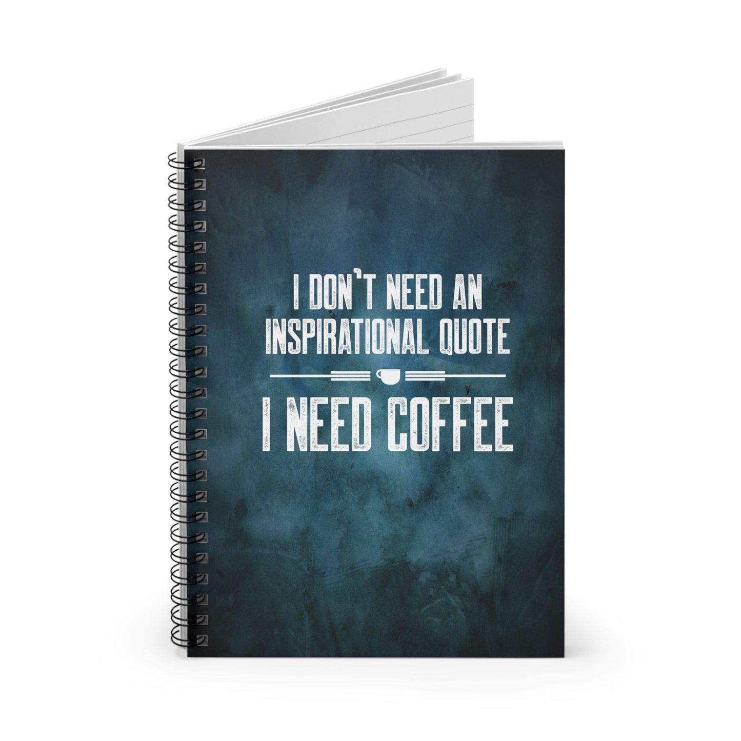 Good Bean Gifts "Coffee Not Quotes" Spiral Notebook One Size