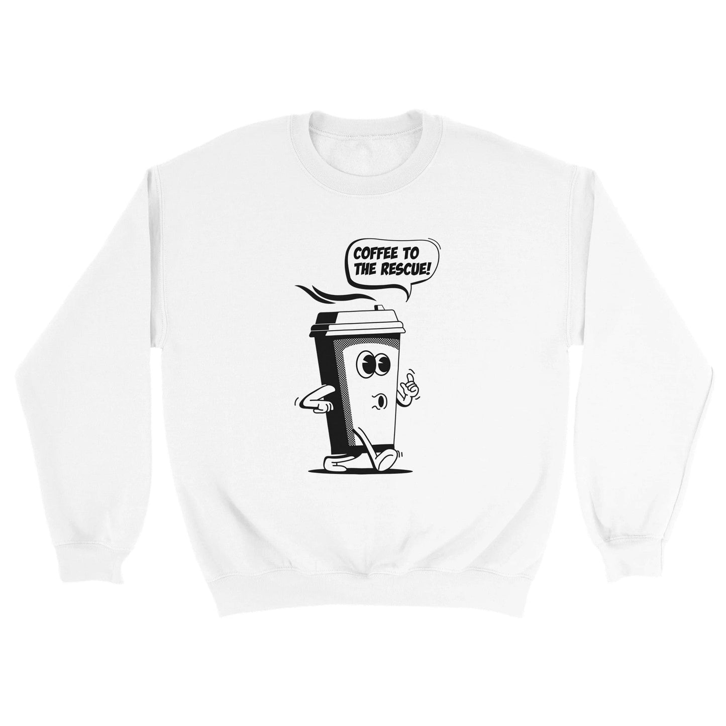 Good Bean Gifts "Coffee to the Rescue" - Classic Unisex Crewneck Sweatshirt