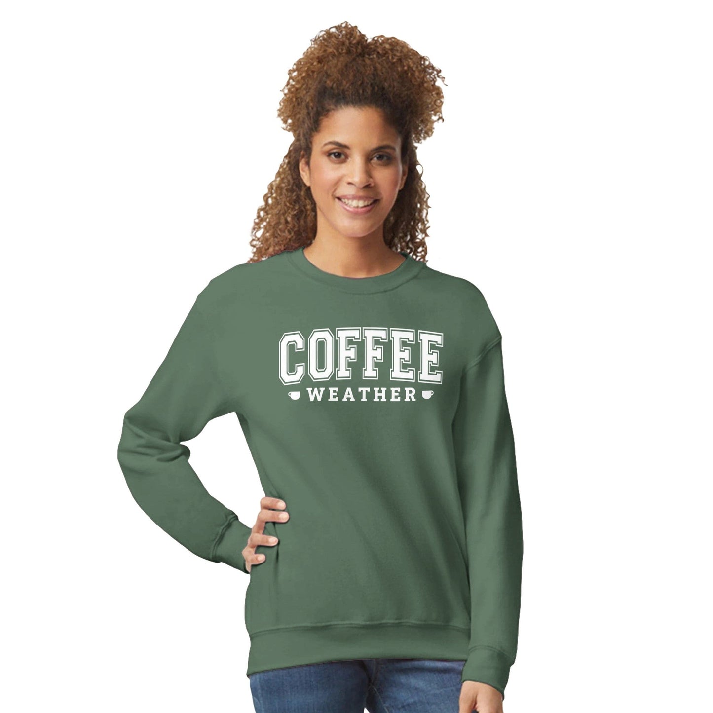 Good Bean Gifts "Coffee Weather" - Classic Unisex Crewneck Sweatshirt | Gildan® 18000