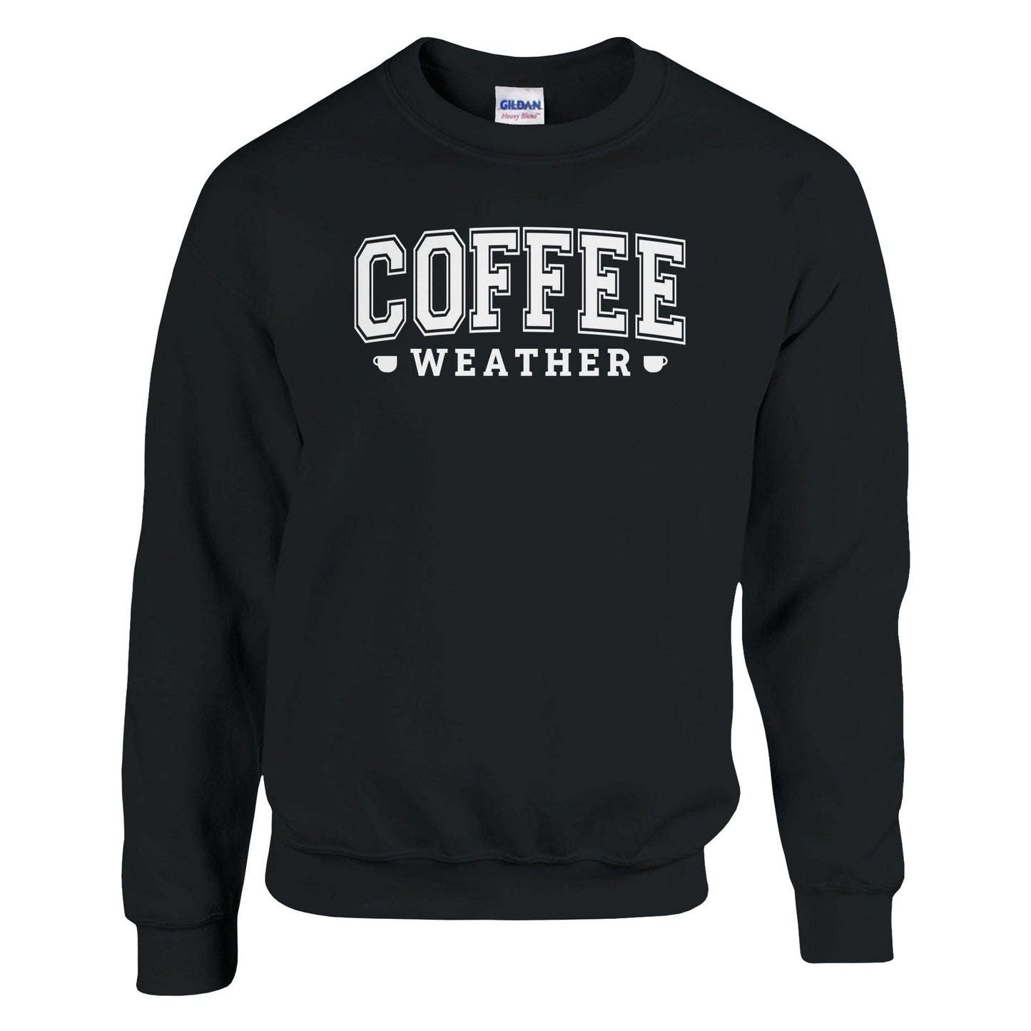 Good Bean Gifts "Coffee Weather" - Classic Unisex Crewneck Sweatshirt | Gildan® 18000 Black / S