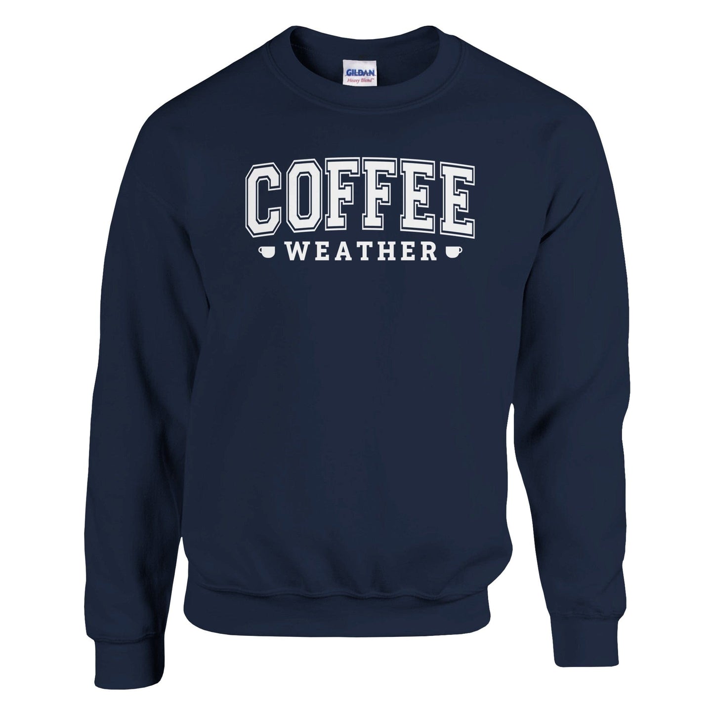 Good Bean Gifts "Coffee Weather" - Classic Unisex Crewneck Sweatshirt | Gildan® 18000 Navy / S