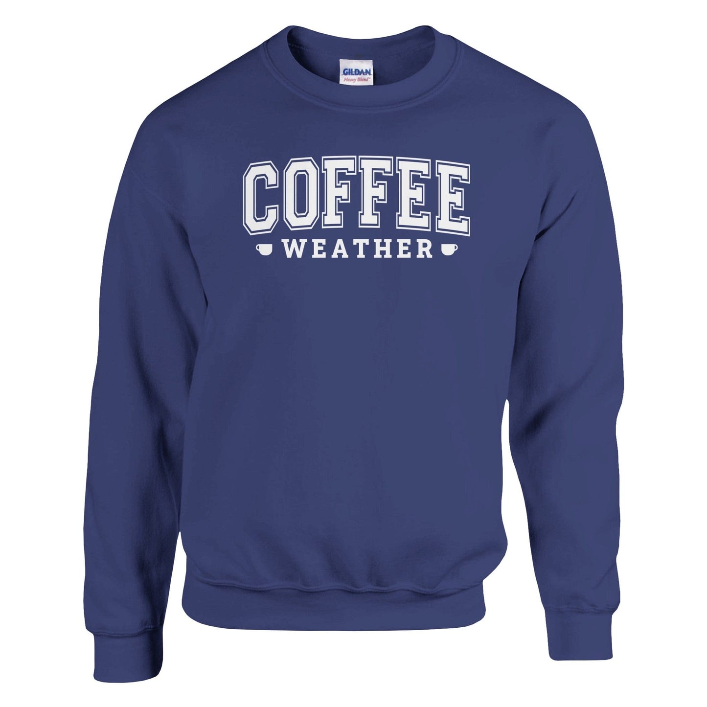 Good Bean Gifts "Coffee Weather" - Classic Unisex Crewneck Sweatshirt | Gildan® 18000 Purple / S