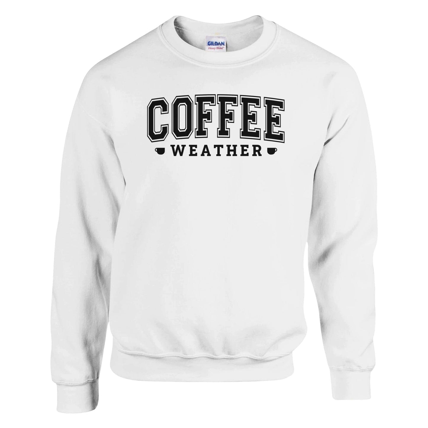 Good Bean Gifts "Coffee Weather" - Classic Unisex Crewneck Sweatshirt | Gildan® 18000 White / S