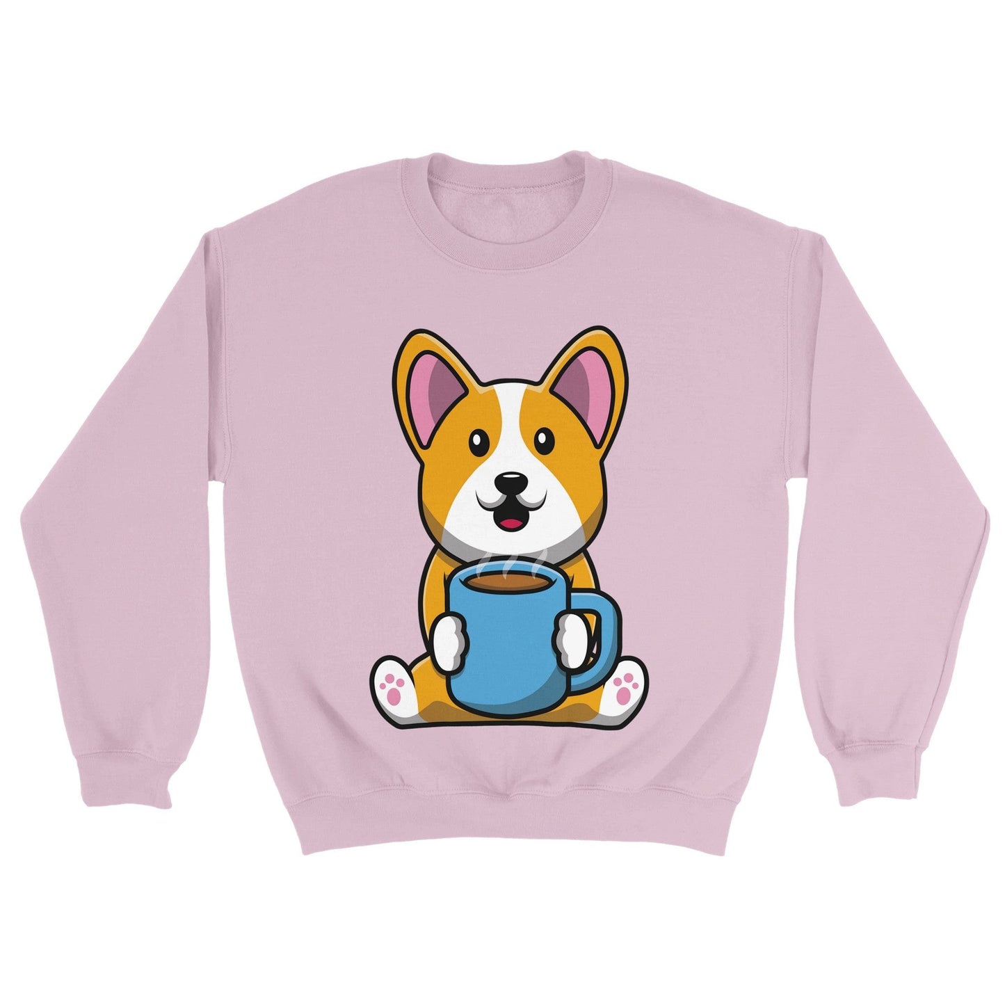 Good Bean Gifts Coffee with the Corgi - Unisex Crewneck Sweatshirt