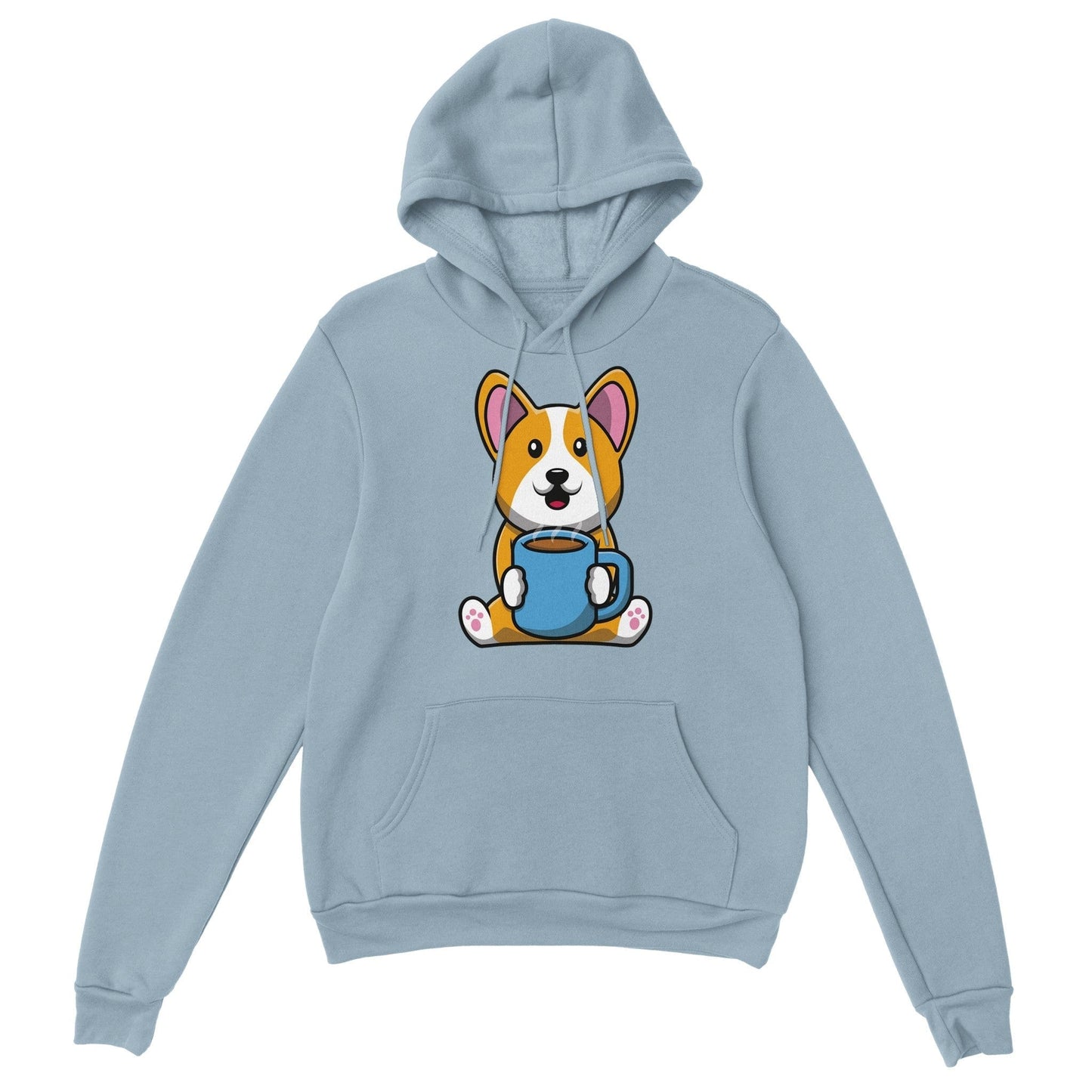Good Bean Gifts Coffee with the Corgi- Unisex Pullover Hoodie