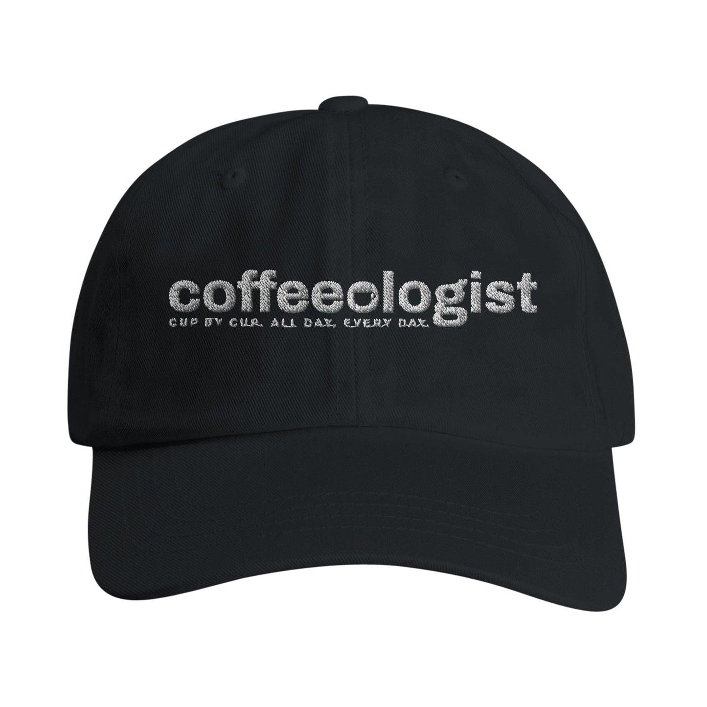 Good Bean Gifts "Coffeeologist" Hat – 'Cup by Cup - All Day - Every Day' perfect for Coffee Lovers Black