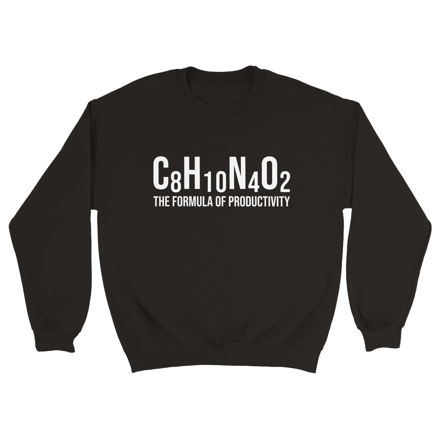 Good Bean Gifts "Formula of Productivity" - Unisex Crewneck Sweatshirt Black / S