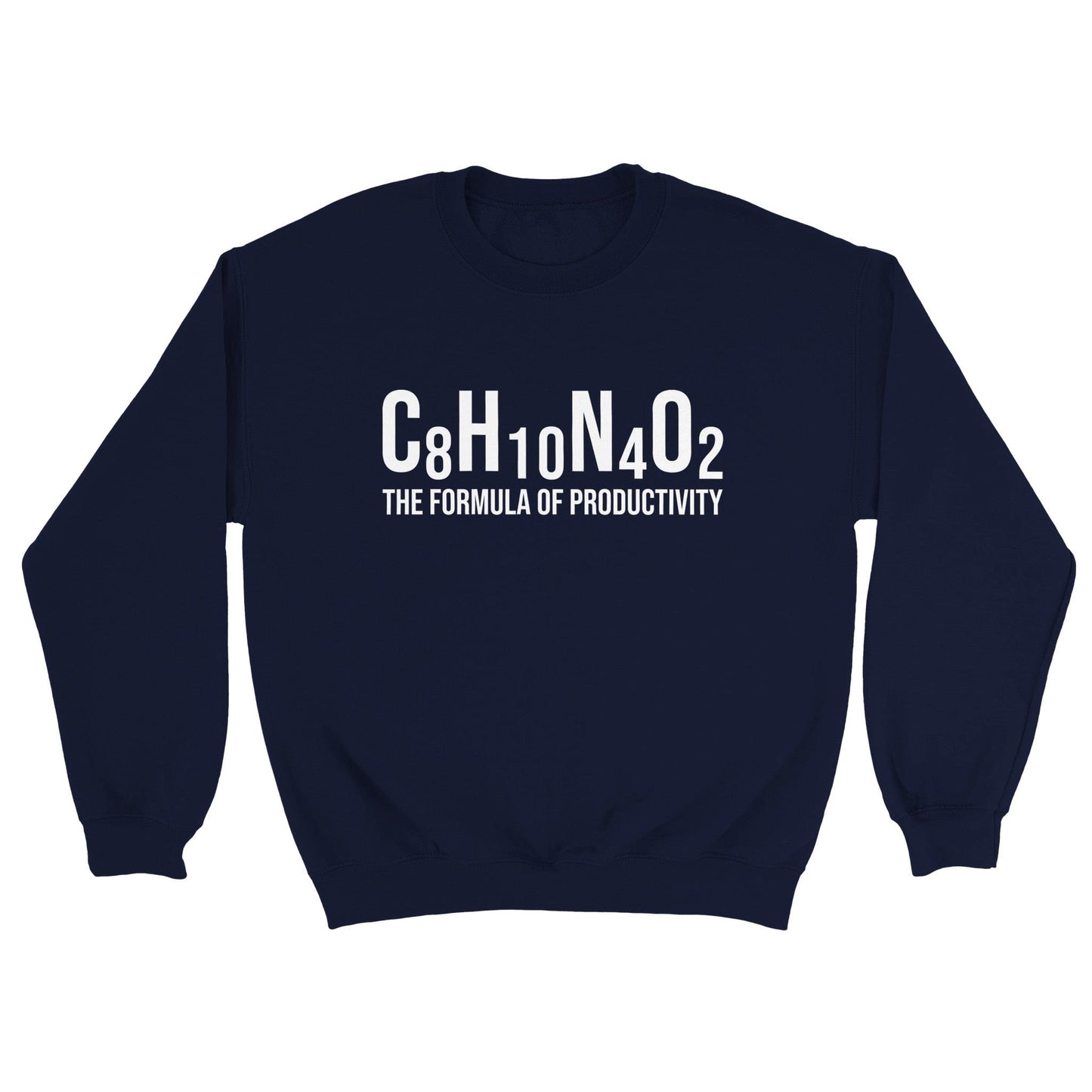 Good Bean Gifts "Formula of Productivity" - Unisex Crewneck Sweatshirt Navy / S