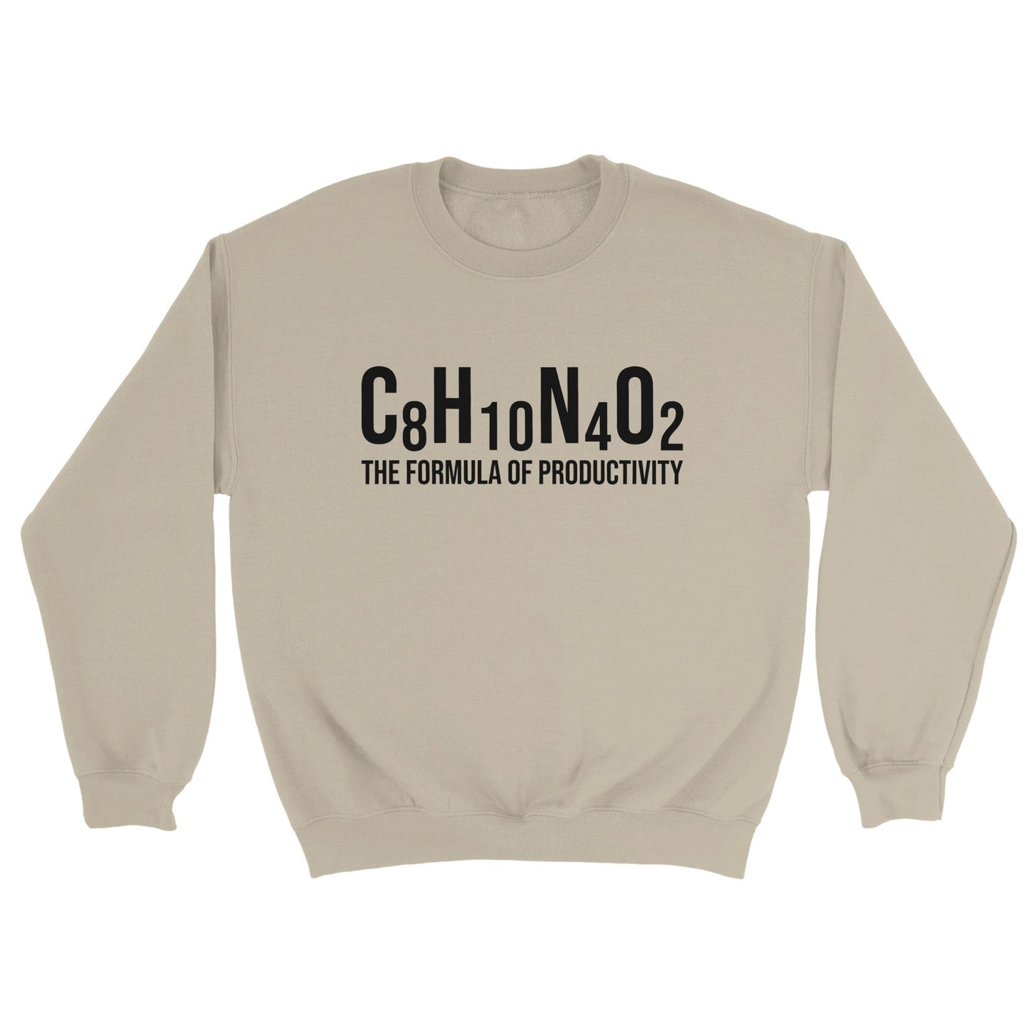 Good Bean Gifts "Formula of Productivity" - Unisex Crewneck Sweatshirt Sand / S