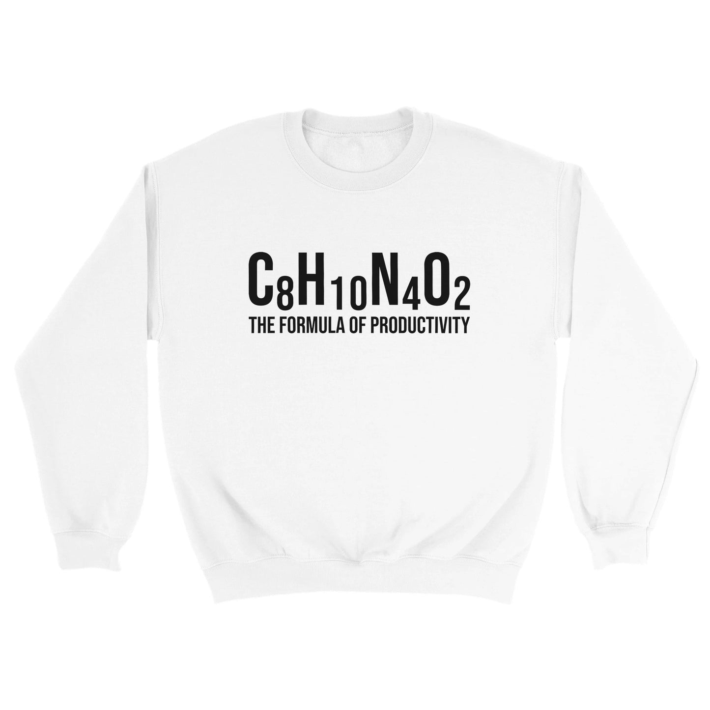 Good Bean Gifts "Formula of Productivity" - Unisex Crewneck Sweatshirt White / S