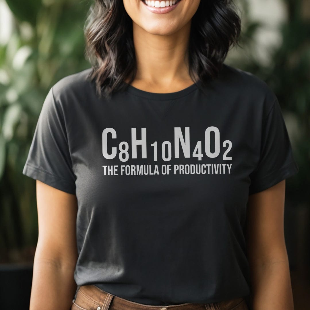 Good Bean Gifts "Formula of Productivity" Unisex Crewneck T-shirt Black / S