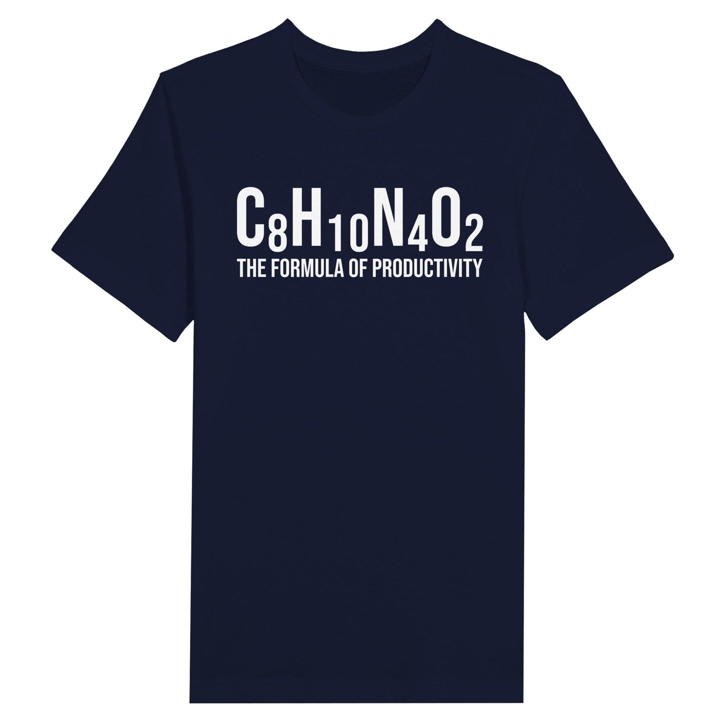 Good Bean Gifts "Formula of Productivity" Unisex Crewneck T-shirt Navy / S